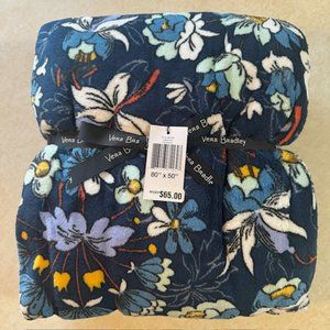 NWT Vera Bradley FLORAL BURSTS Fleece Throw Blanket